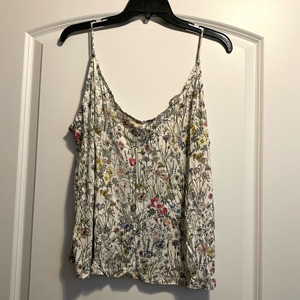 Floral print tank top
